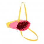 Beau Design Stylish  Yellow Color Imported PU Leather Casual Tote Handbag With For Women's/Ladies/Girls